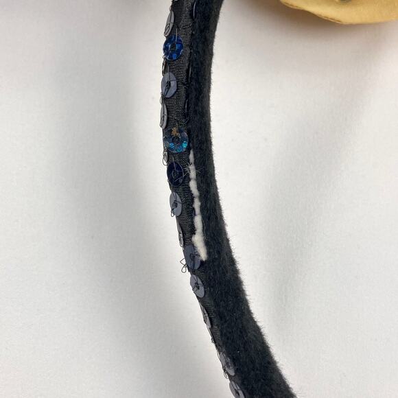 Disneyland Resort Navy Sequin & Yellow Rhinestone Bow Minnie Mouse Ear Headband - Picture 3 of 3